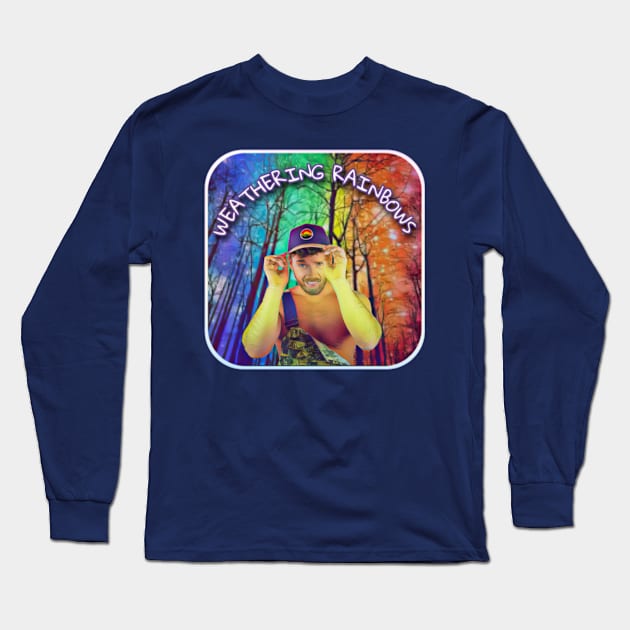 Weathering Rainbows Cartoon Long Sleeve T-Shirt by Weathering Rainbows